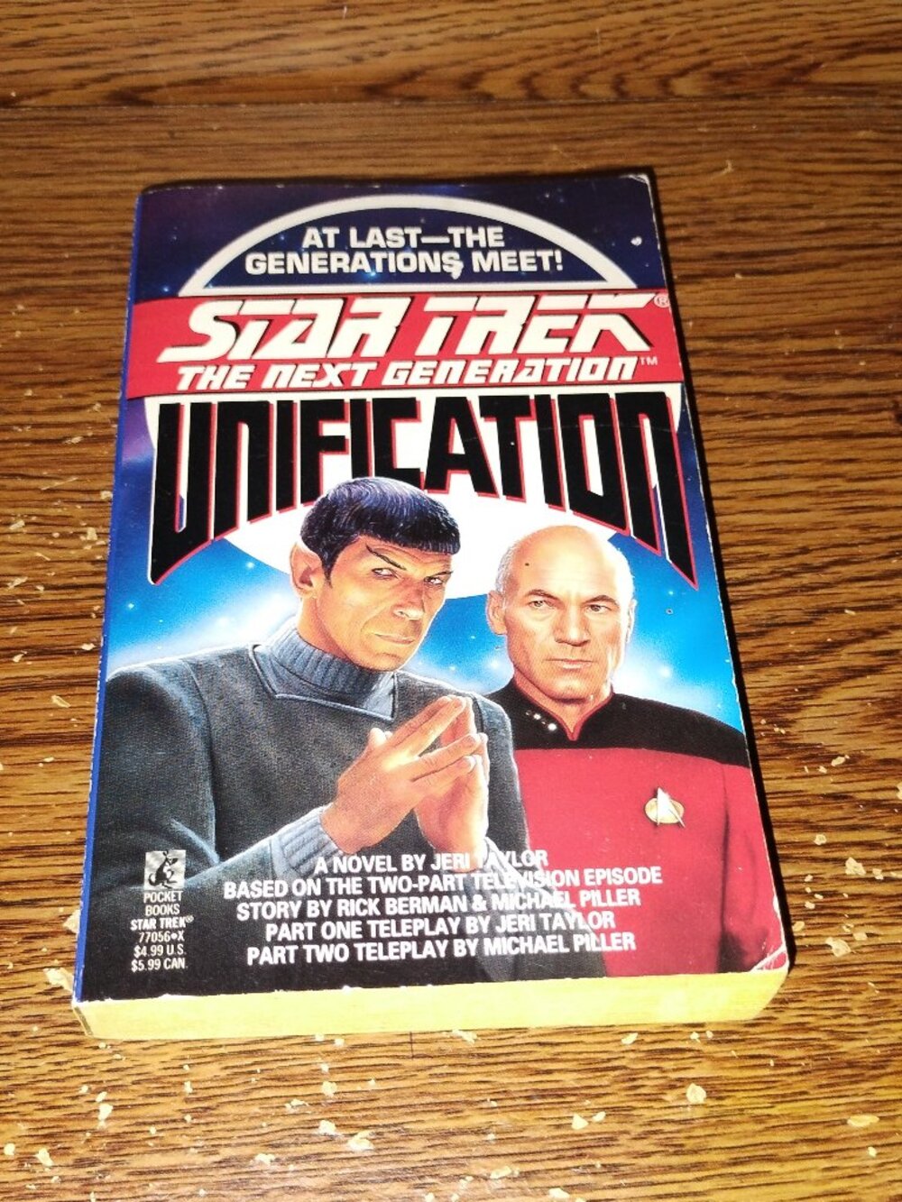 Star Trek - The Next Generation -Unification Paperback book (1991)